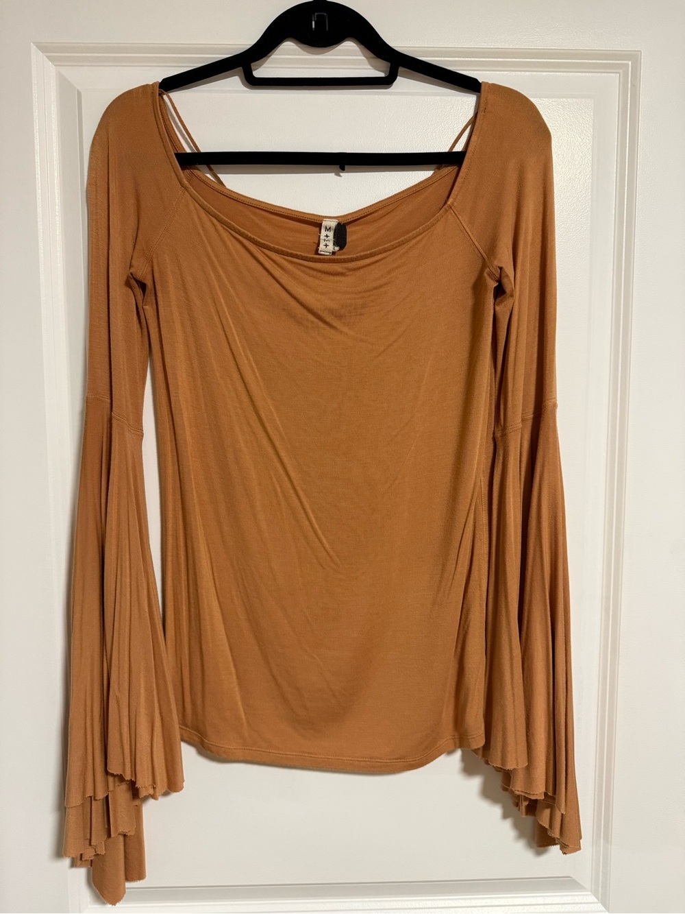 We The Free Rust Bell Sleeve Long Sleeve Top